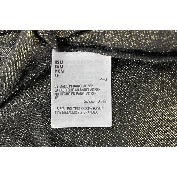 I.n.c. International Concepts Women's 2-Pc.‎ Sparkle Black Robe & Chemise Set M - Picture 7 of 7